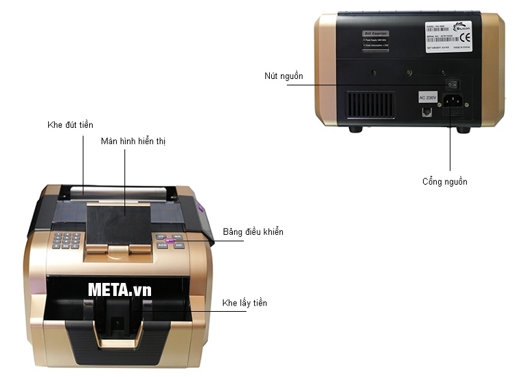 Máy đếm tiền Silicon MC-2900 có cấu tạo đơn giản dễ sử dụng.