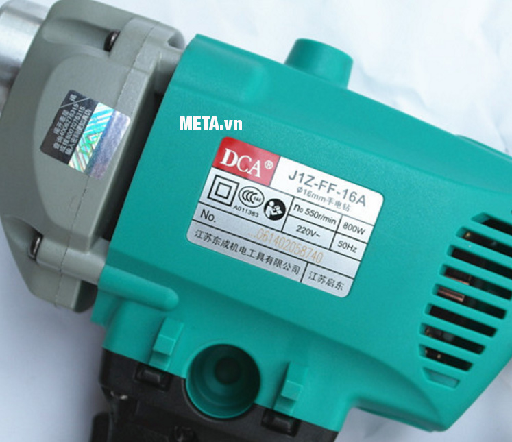 Máy khoan 800W DCA AJZ16A (Z1J-FF-16A) với công suất máy khỏe lên tới 800W