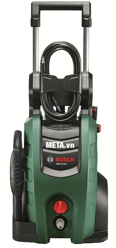 Máy rửa xe gia đình Bosch AQT 42-13 có kiểu dáng gọn gàng và sang trọng.
