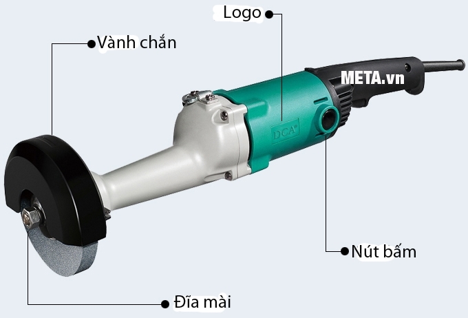 Cấu tạo của máy mài thẳng 710W DCA ASS125B (S1S-FF-125B)