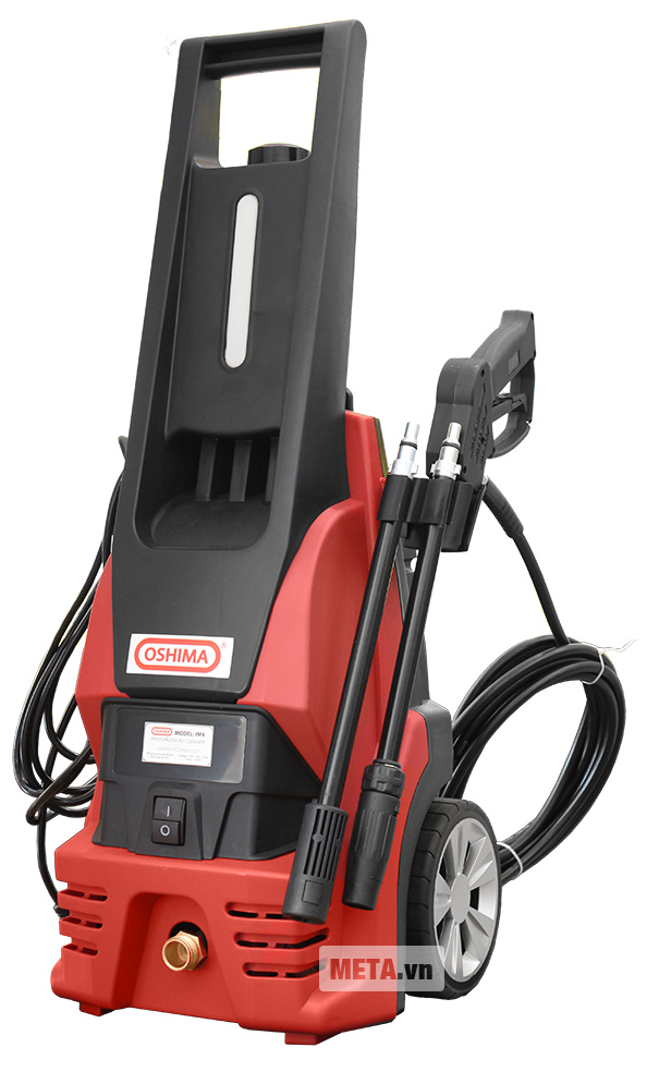 Máy rửa xe HP Oshima với áp lực nước cao, mạnh mẽ.