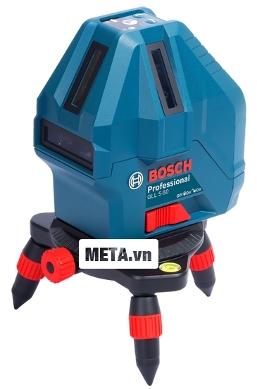 Máy cân mực laser 5 tia Bosch GLL 5-50 kiểu dáng nhỏ gọn, dễ cất giữ.