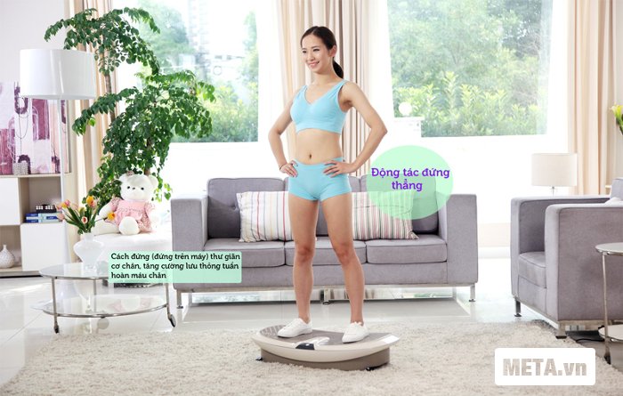 Máy rung tập lắc toàn thân Maxcare MAX-628 có thể giữ cân bằng hoàn hảo