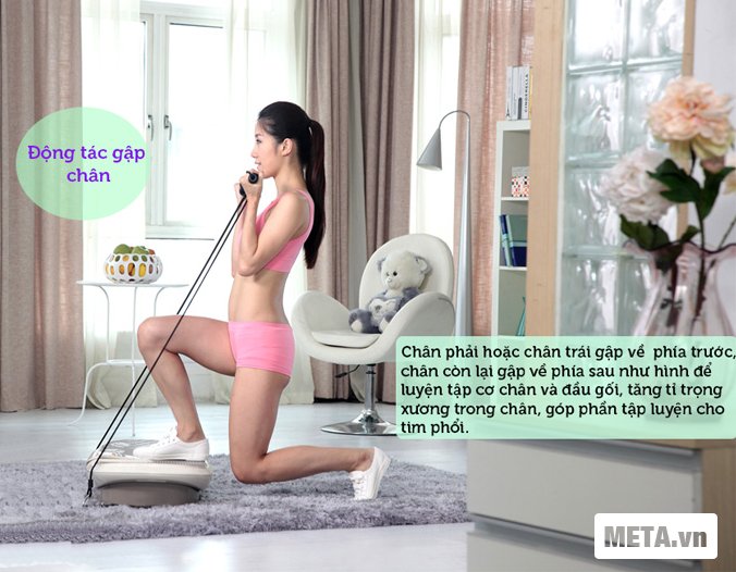 Một số hình ảnh tập với máy rung tập lắc toàn thân Maxcare MAX-628
