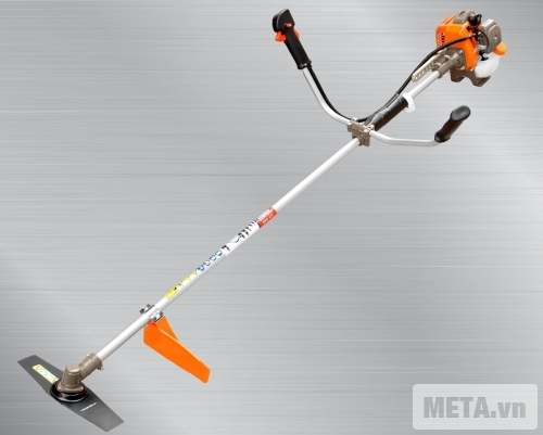 Máy cắt cỏ Oshima 250 cam xám được thiết kế dễ sử dụng.