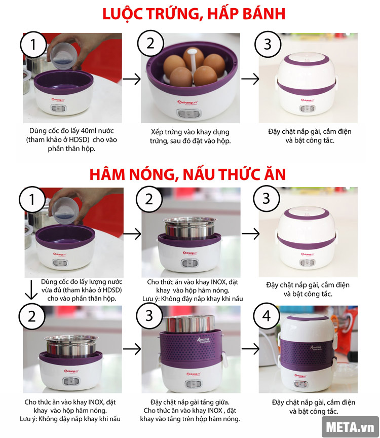 Hộp cơm hâm nóng ArirangLIFE EL - ALS263 đem đến cho bạn những tiện ích không ngờ.