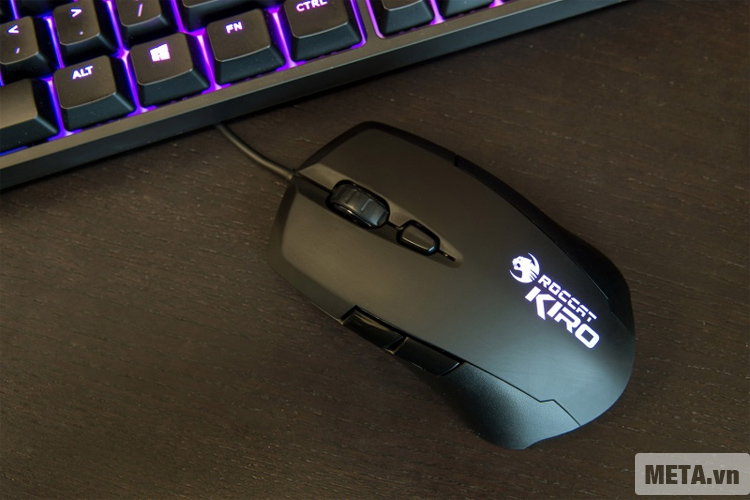 Chuột máy tính Roccat Kiro được thiết kế dành cho các game thủ chuyên nghiệp sử dụng.