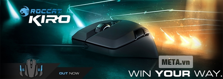 Chuột máy tính Roccat Kiro đem đến những cuộc giao tranh đầy quyết liệt.