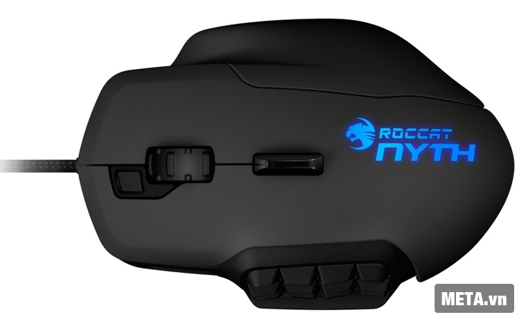 Chuột máy tính Roccat Nyth được thiết kế với kiểu dáng hiện đại.