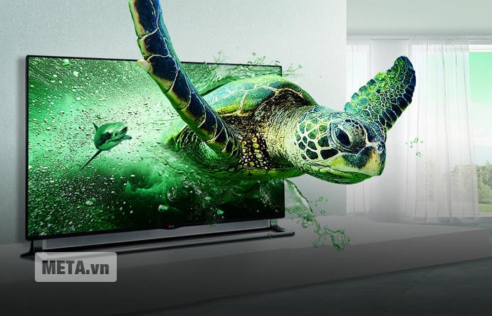 Tivi OLED 65 inch 4K LG 65EG965T.ATV cho hình ảnh 3D chân thực.