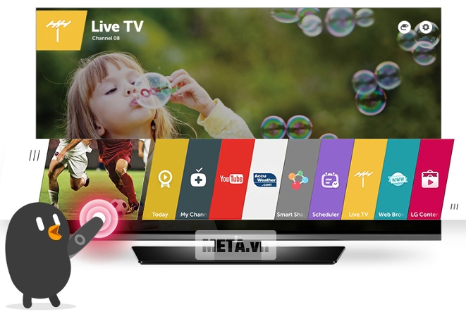 Tivi Smart 40 inch LG 40LF632T.ATV có giao diện đơn giản, sử dụng dễ dàng.