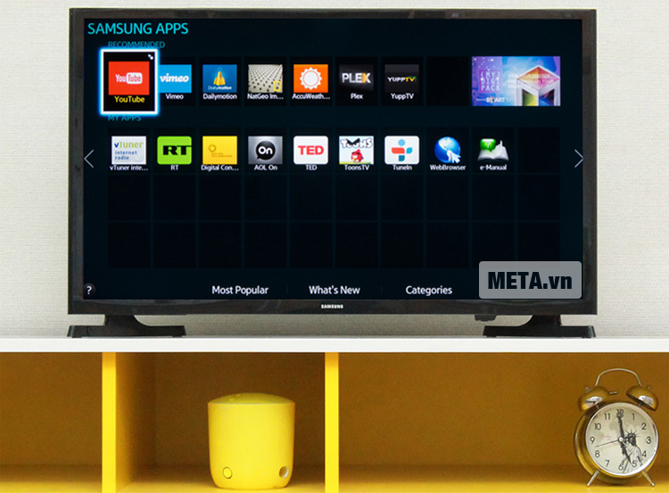 Tivi internet Samsung 32 inch UA32J4303AKXXV với giao diện internet thân thiện.