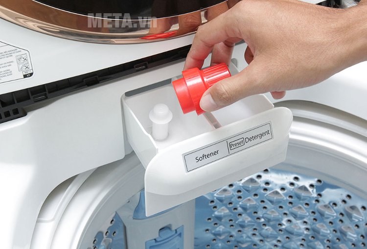 Khay đựng xà phòng, nước giặt trong máy giặt cửa trên 10.5 kg Toshiba ME1150GVWK.