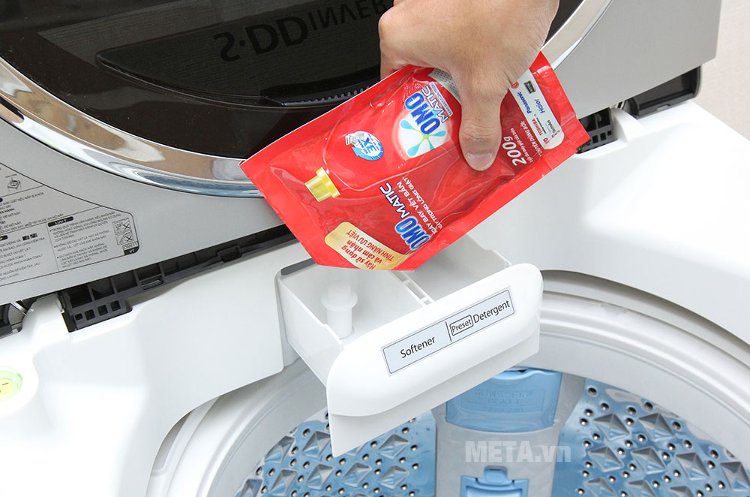Khay đựng xà phòng, nước giặt trong máy giặt cửa trên 10.5 kg Toshiba ME1150GVWK.