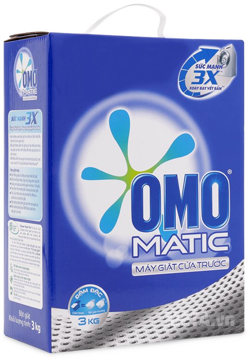 Bột giặt OMO Matic 3kg xoáy tan vết bẩn trong lồng giặt Bột giặt OMO Matic 3kg xoáy tan vết bẩn trong lồng giặt
