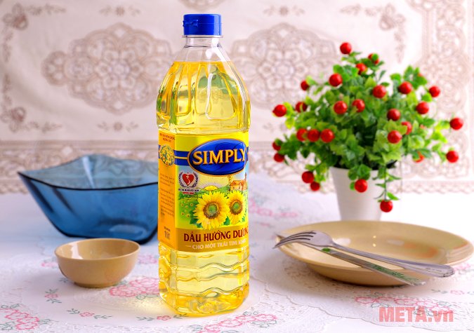 Dầu ăn hướng dương Simply 1 lít tốt cho sức khỏe