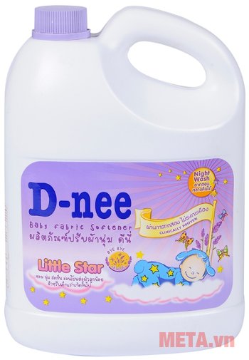 Dung dịch giặt xả D-nee 3000ml màu tím (Little Star)
