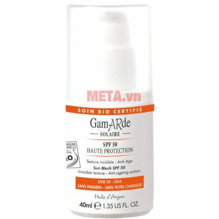 Kem chống nắng chống lão hóa SPF50 Gamarde 40ml - G725 không gây kích ứng, chống lại các tia UV. Kem chống nắng chống lão hóa SPF50 Gamarde 40ml - G725 không gây kích ứng, chống lại các tia UV.