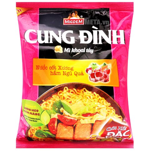Thùng 30 gói mì Cung Đình sườn heo hầm măng