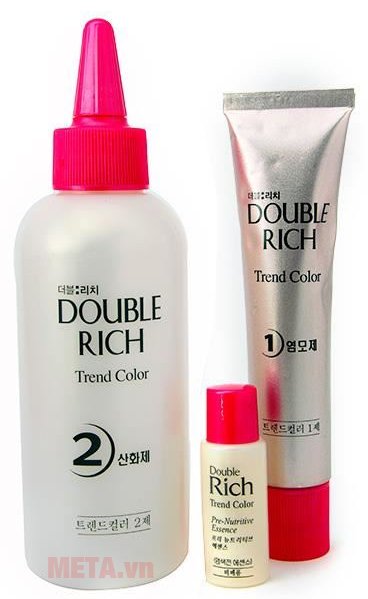 Thuốc nhuộm tóc Double Rich nâu hạt dẻ 10N giúp giữ màu nhuộm luôn óng ả