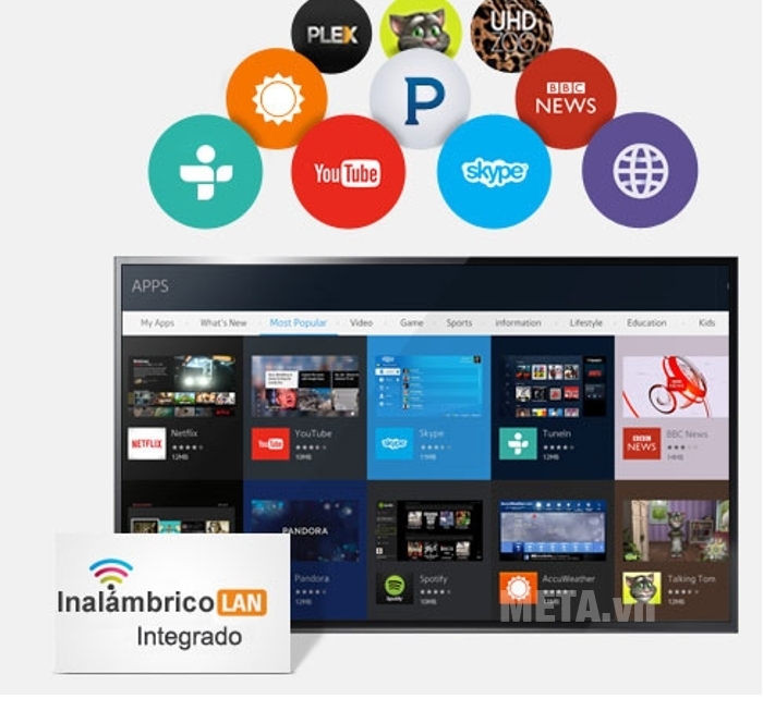 Kết nối wifi dễ dàng cùng tivi Smart Samsung 43 inch full HD UA43J5500AKXXV