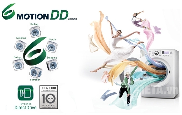 6 motion DD chăm sóc từng sợi vải