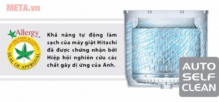 Máy giặt cửa trên 13kg Hitachi SF- 130SS có chức năng tự vệ sinh lồng giặt