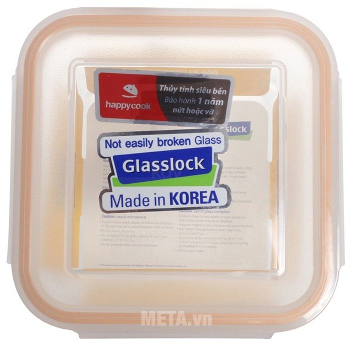 Hộp đựng thủy tinh hình vuông Glasslock MCSW-090 có độ bền cao Hộp đựng thủy tinh hình vuông Glasslock MCSW-090 có độ bền cao