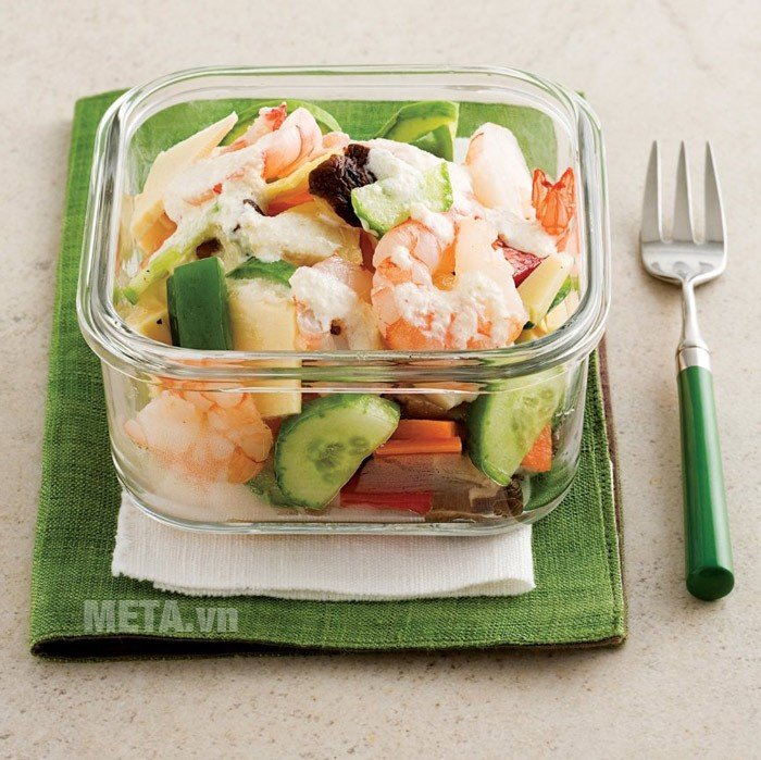 Hộp đựng thủy tinh hình vuông Glasslock MCSW-090 an toàn cho sức khỏe Hộp đựng thủy tinh hình vuông Glasslock MCSW-090 an toàn cho sức khỏe