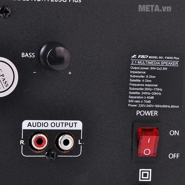 Loa Fenda F203G Plus 2.1 giúp tiết kiệm điện năng
