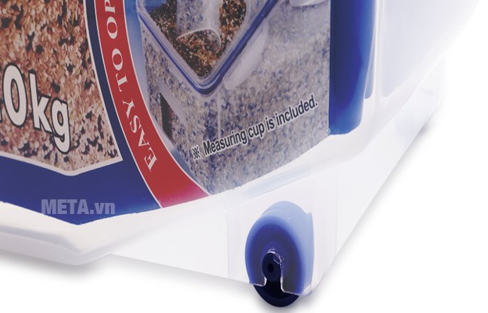 Hộp bảo quản gạo Special Lock&Lock HPL510 được thiết kế bánh xe, dễ dàng di chuyển Hộp bảo quản gạo Special Lock&Lock HPL510 được thiết kế bánh xe, dễ dàng di chuyển