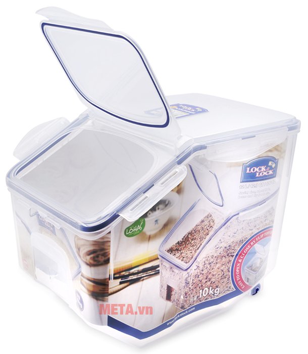 Hộp bảo quản gạo Special Lock&Lock HPL510 có thể chứa được 10kg gạo Hộp bảo quản gạo Special Lock&Lock HPL510 có thể chứa được 10kg gạo