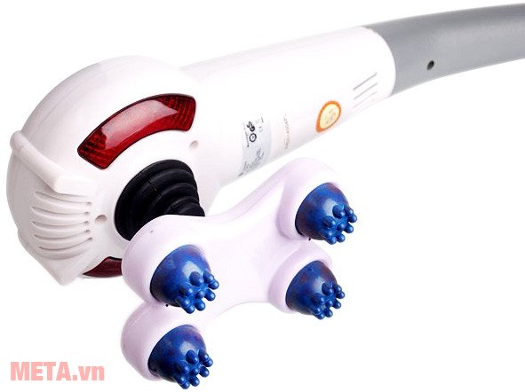 Máy massage cầm tay Buheung MK-208 NEW trang bị đèn hồng ngoại, sưởi ấm các mạch máu ở vùng da tiếp xúc.