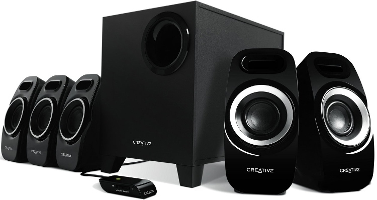 Loa Creative Inspire T6300 5.1 với thiết kế ấn tượng.
