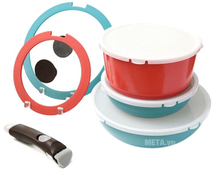 Bộ 3 nồi chảo cán rời Miris - 9P