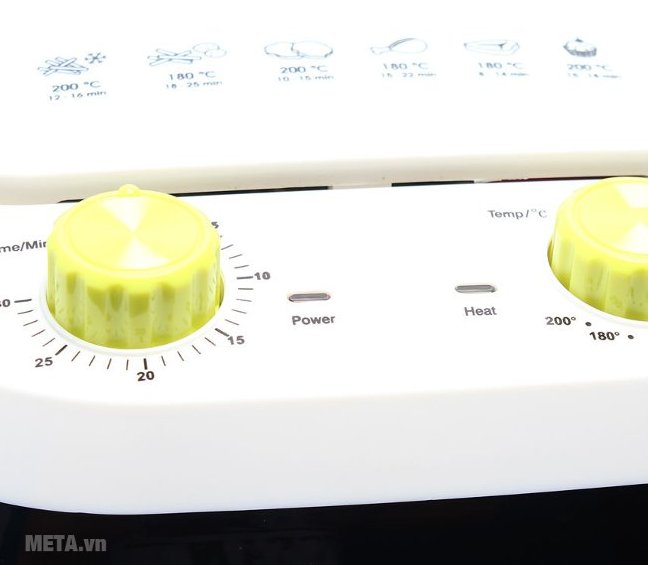 Nồi chiên không dầu Iruka I-55 có núm điều khiển tiện lợi