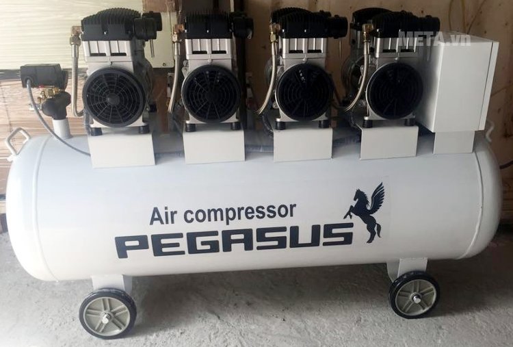 Máy nén khí không dầu, giảm âm Pegasus TM-OF1100x4-330L (6HP)