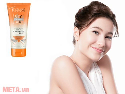 Gel tắm tẩy da chết, làm mềm da Slim Extreme 3D Eveline EVEL1784 - 200ml hỗ trợ hiệu quả quá trình giảm béo