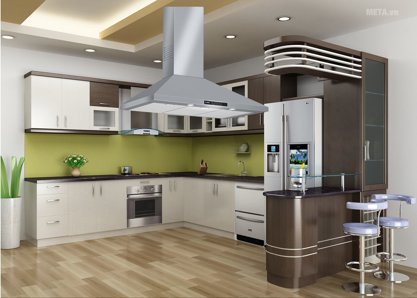 Máy hút mùi Bosch DWW09W851B cho phòng bếp không gian sạch sẽ Máy hút mùi Bosch DWW09W851B cho phòng bếp không gian sạch sẽ