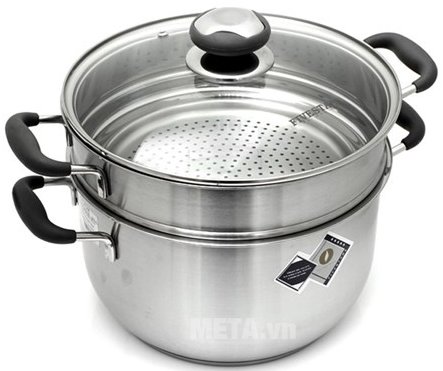 Bộ 2 nồi xửng 3 đáy 24cm NK Fivestar ST24-SLC được làm từ chất liệu cao cấp