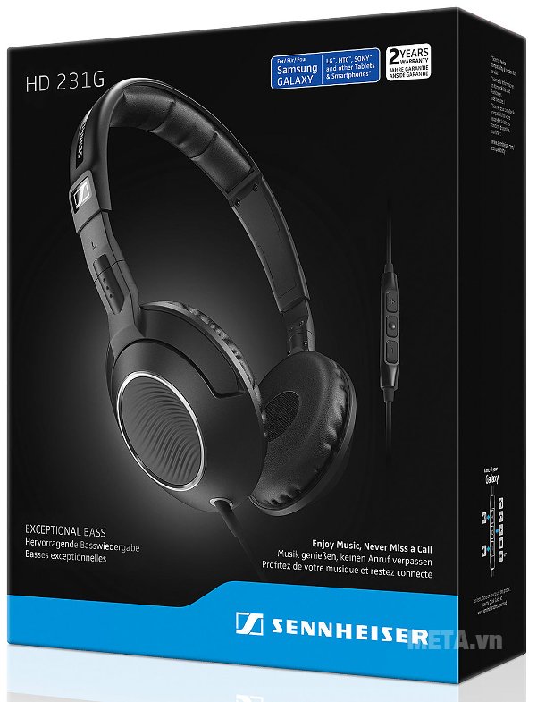 Hộp của tai nghe Sennheiser HD231G