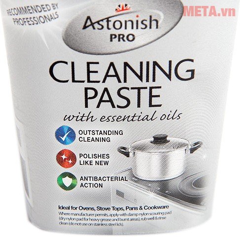 Chất tẩy rửa mặt bếp chuyên nghiệp Astonish 500g hỗ trợ loại bỏ gỉ sét 