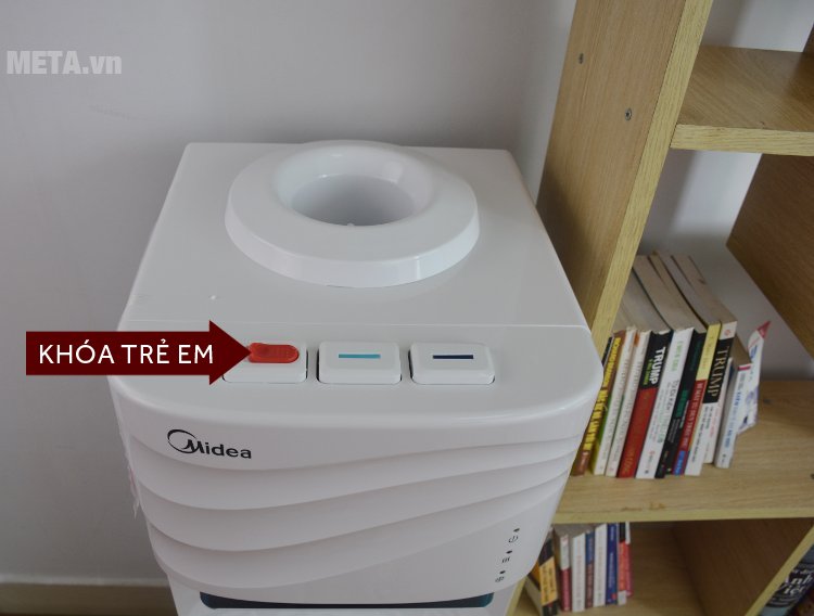 Cây nước nóng lạnh cao cấp Midea YL1631S-B có khóa dành cho trẻ em