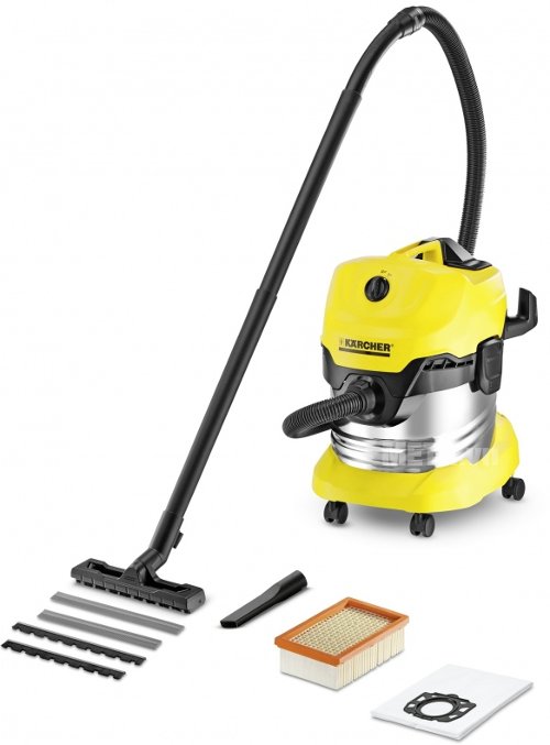 Máy hút bụi khô và ướt Karcher MV4 Premium EU hút bụi bẩn trên ô tô dễ dàng.