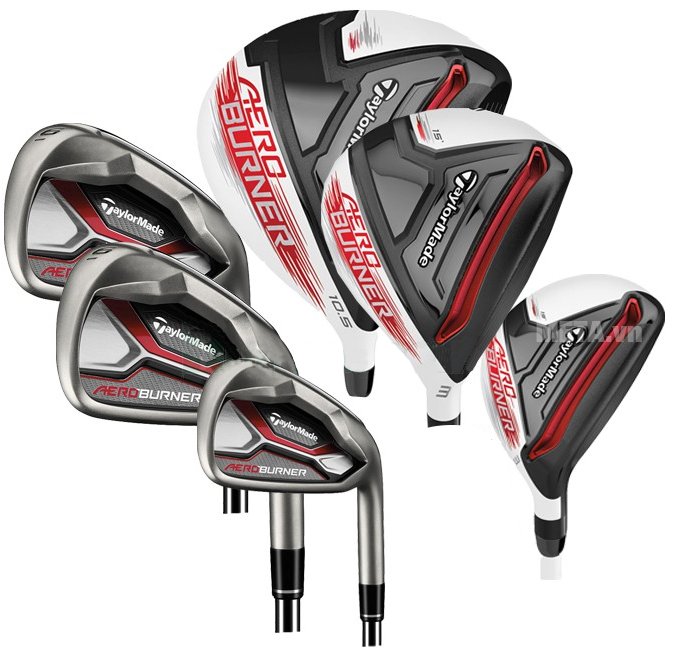 Hình ảnh của bộ gậy golf TaylorMade Fullset AERO Burner Steel 11 gậy