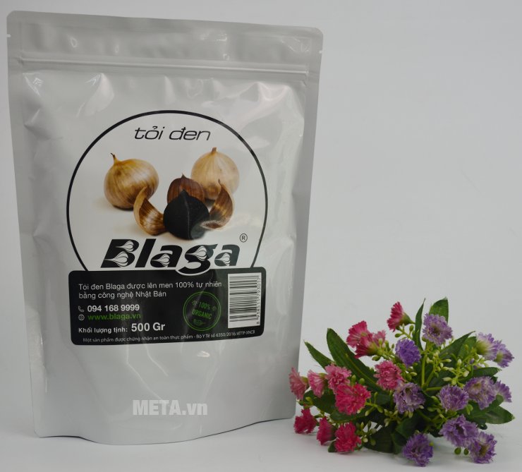 Tỏi đen Blaga loại túi 500g Tỏi đen Blaga loại túi 500g