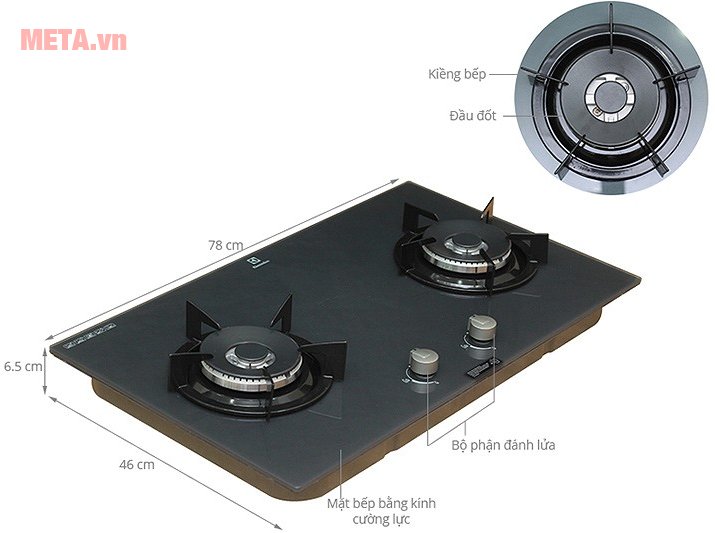 Cấu tạo bếp âm Electrolux EGT7627EG 