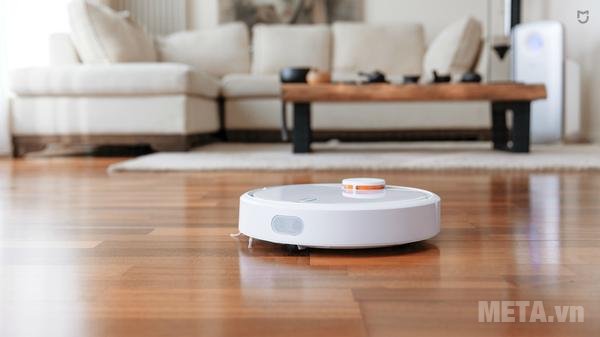 Máy hút bụi thông minh Mi Robot Vacuum Xiaomi có thể được điều khiển từ xa thông qua phần mềm trên điện thoại 