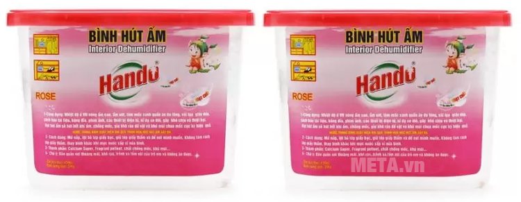 Bộ 2 bình hút ẩm đa năng Hando 450ml