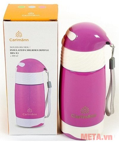 Bình giữ nhiệt em bé Carlmann 300ml BES-X3 được làm từ chất liệu inox, an toàn cho sức khỏe 